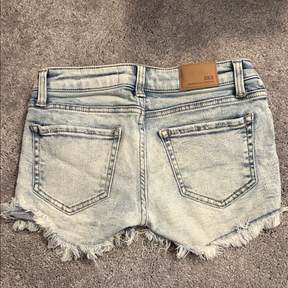 BKE Women's Faded Blue Jean Shorts Stella size 23